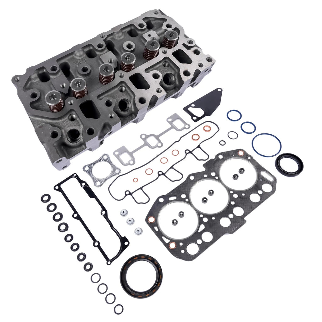Complete Cylinder Head Assembly & Gasket Set for Yanmar Engine