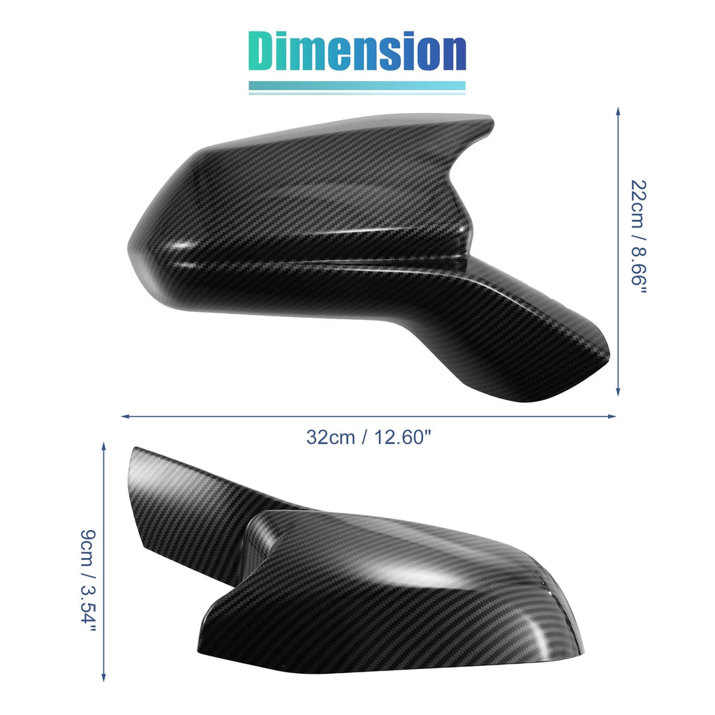 Pair Rearview Side Mirror Cover for Chevrolet Camaro (Carbon Fiber)
