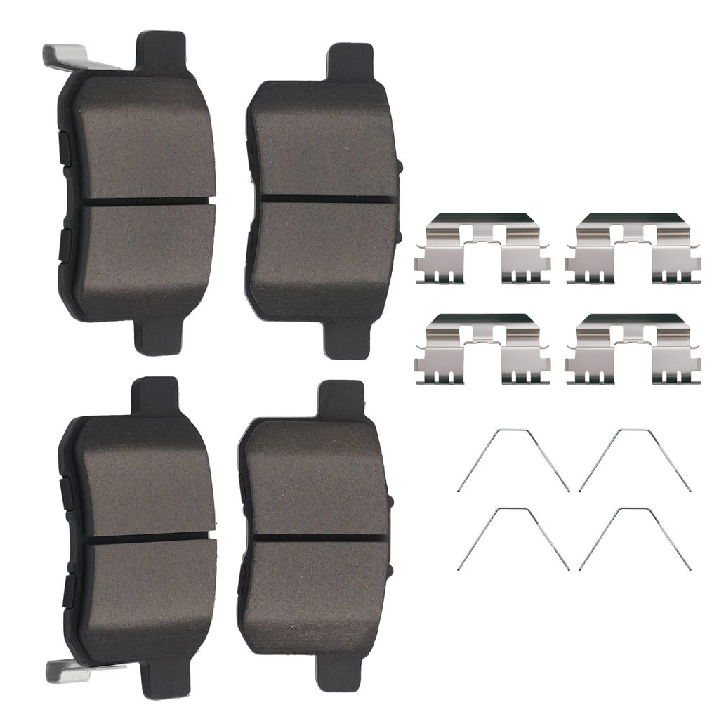 Set of 4 Rear Ceramic Brake Pads Kit for Honda Accord (2008–2017) P1451