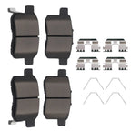 Set of 4 Rear Ceramic Brake Pads Kit for Honda Accord (2008–2017) P1451