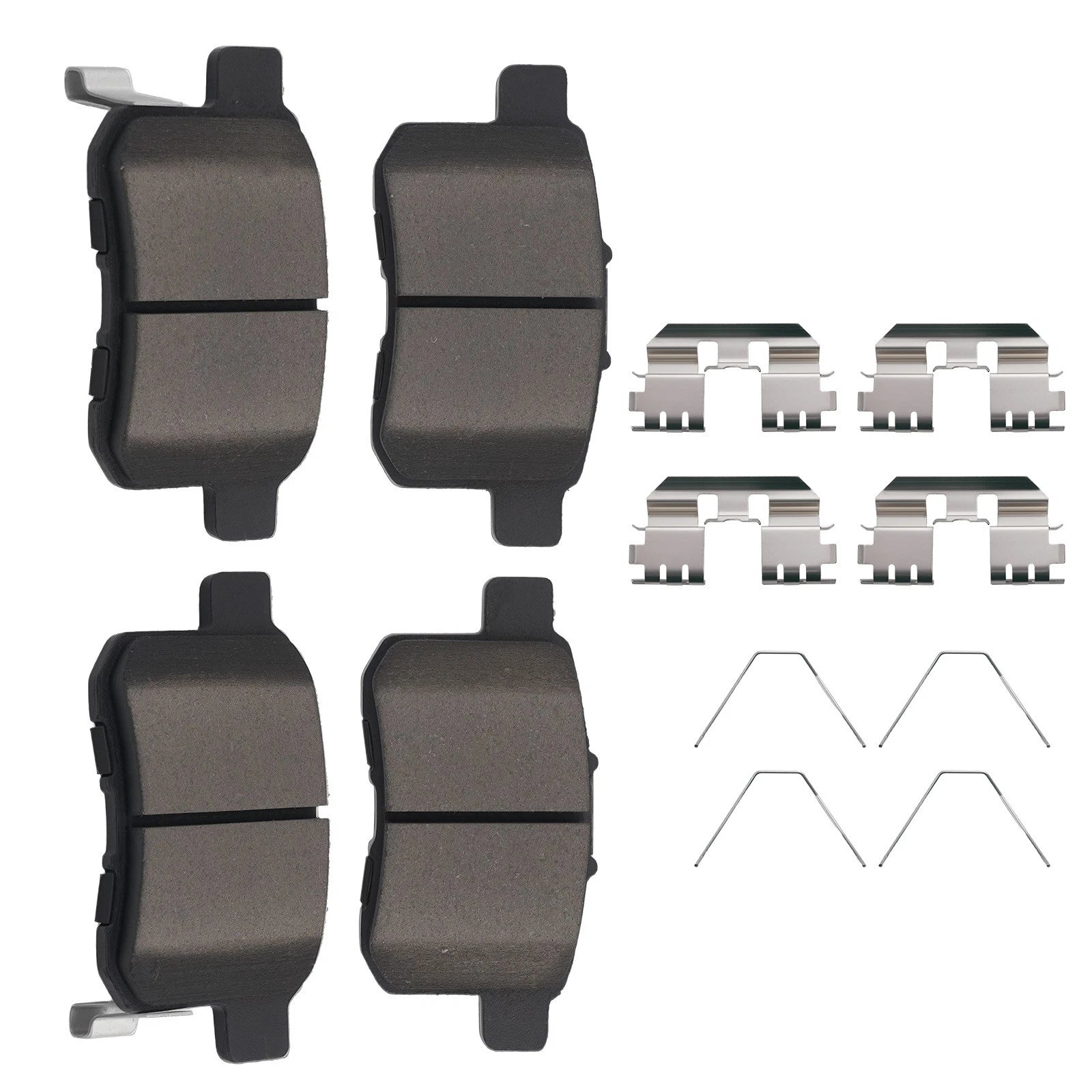 Set of 4 Rear Ceramic Brake Pads Kit for Honda Accord (2008–2017) P1451