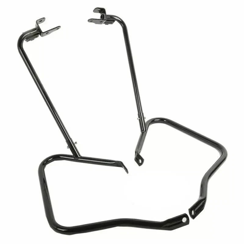 Black Saddlebag Luggage Bracket Guard for Harley Road Glide (2014-2023)