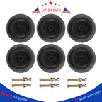Set of 6 Mower Deck Wheels for Hustler Raptor SD & Super Sport