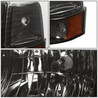 LED DRL Smoked Amber Headlight Lamps for Ford F-Series (1992–1996)