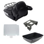 Trunk Luggage Backrest Solo Mount Rack Plate for Harley Touring (2014–2026)