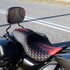 Rider Passenger Seat Backrest Sissy Bar for Harley Street Road Glide (09-23)