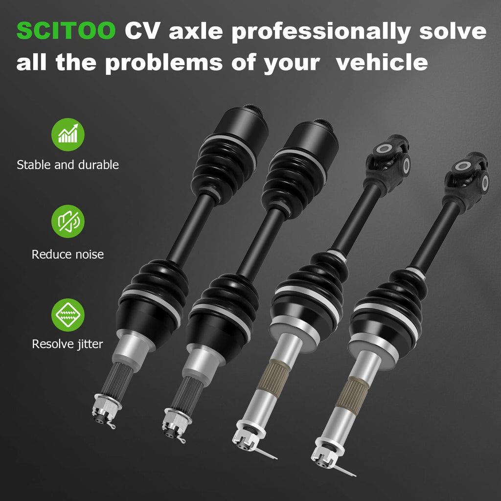 Set of 4 Half Shaft CV Axles for Polaris Sportsman 400 (2001–2002)