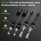 Set of 4 Half Shaft CV Axles for Polaris Sportsman 400 (2001–2002)