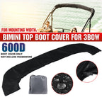 Bimini Top Boot Cover for Boat (600D, Black)