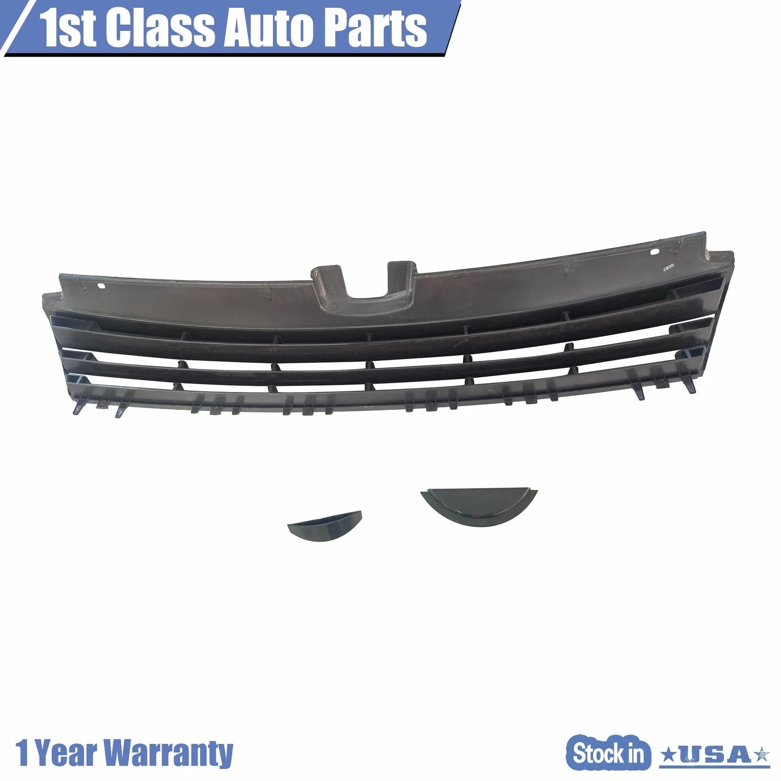 Front Grille for Volkswagen Golf GTI (2015-2016) - Black with Red Trim