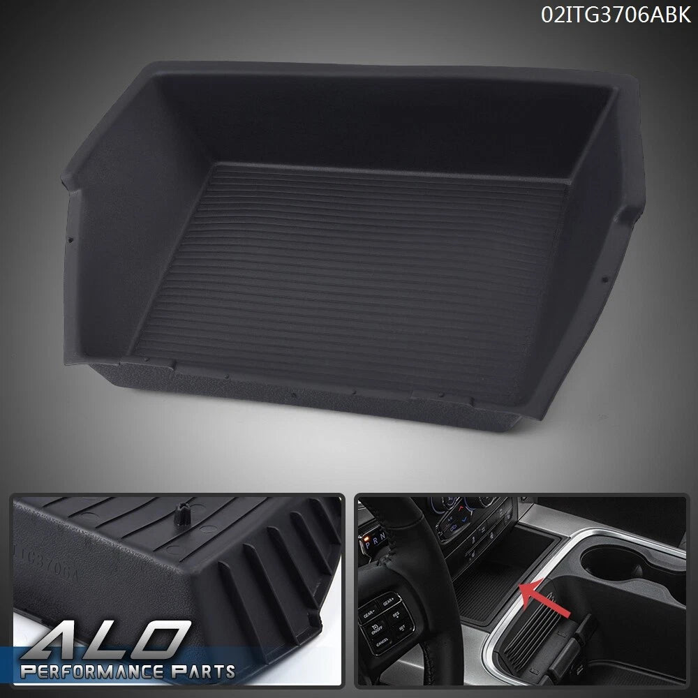 Rubber Front Center Console Mat Insert for Dodge Ram 1500 2500 (2015–2018)