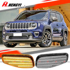 2X Clear Lens LED Amber Side Marker Lights for Jeep Renegade (2015–2022)
