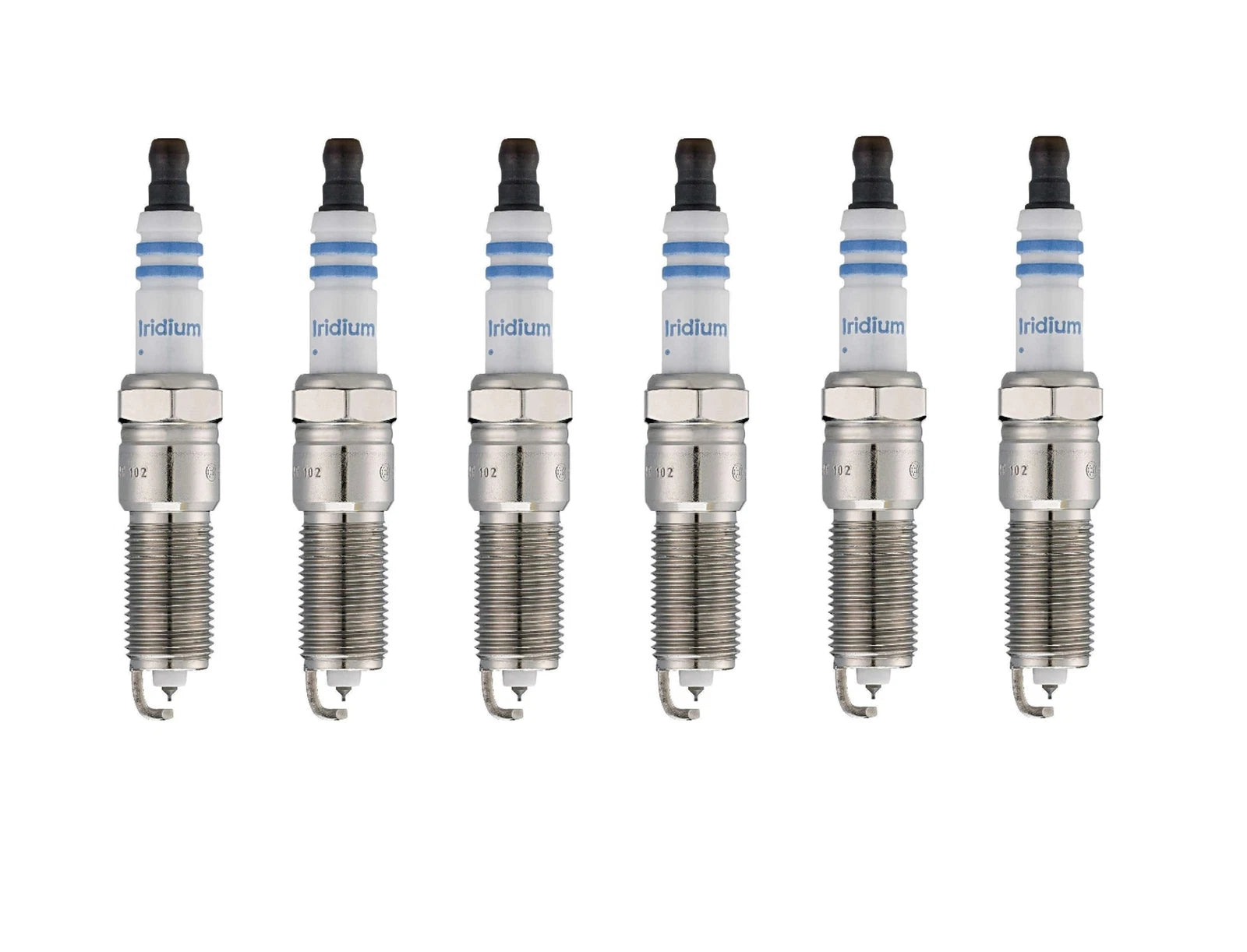 Set of 6 Spark Plugs for Buick Chevy Ford Mazda Saturn (Bosch 9617)