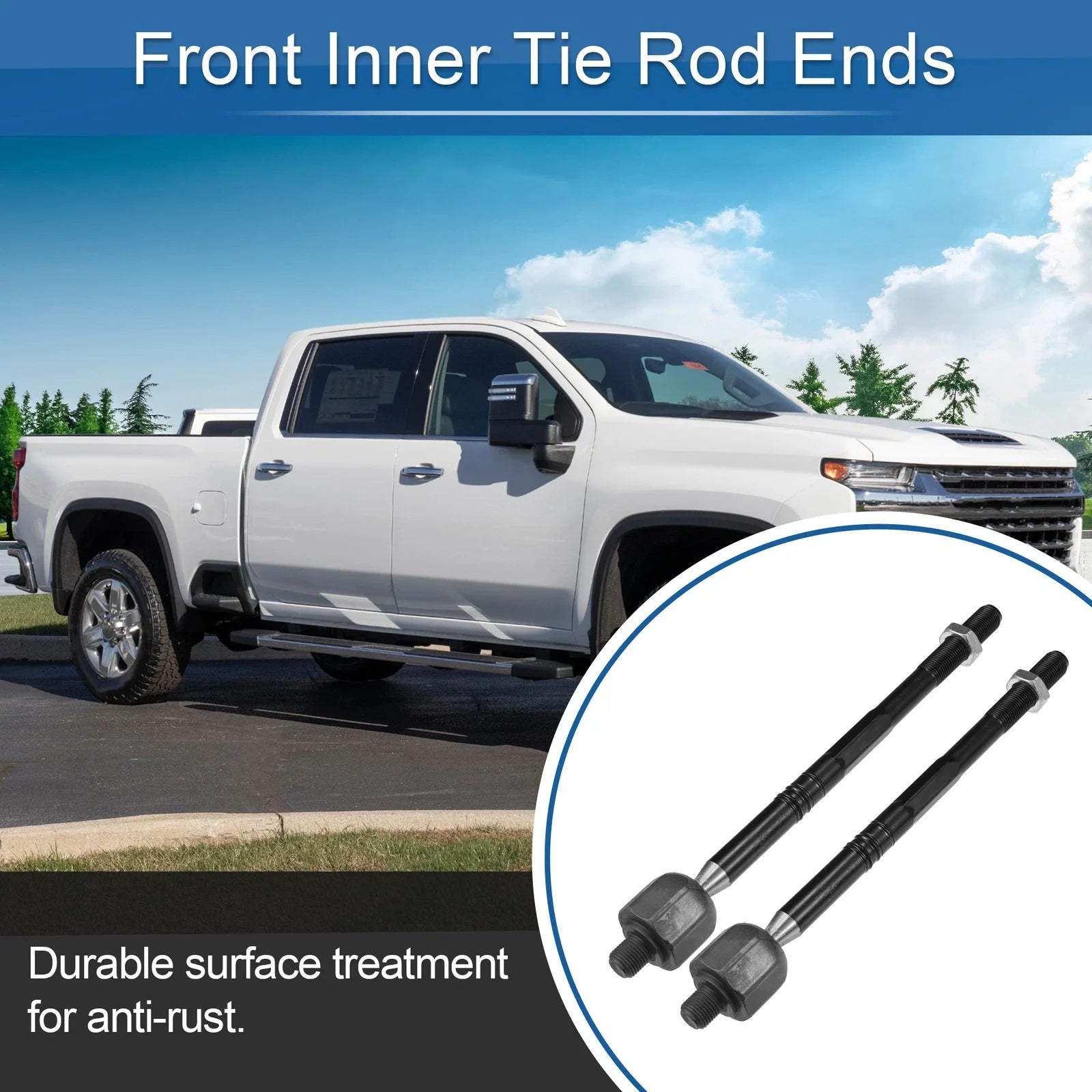 2 x Front Inner Tie Rod End Links for Chevrolet Cruze (2011-2015)