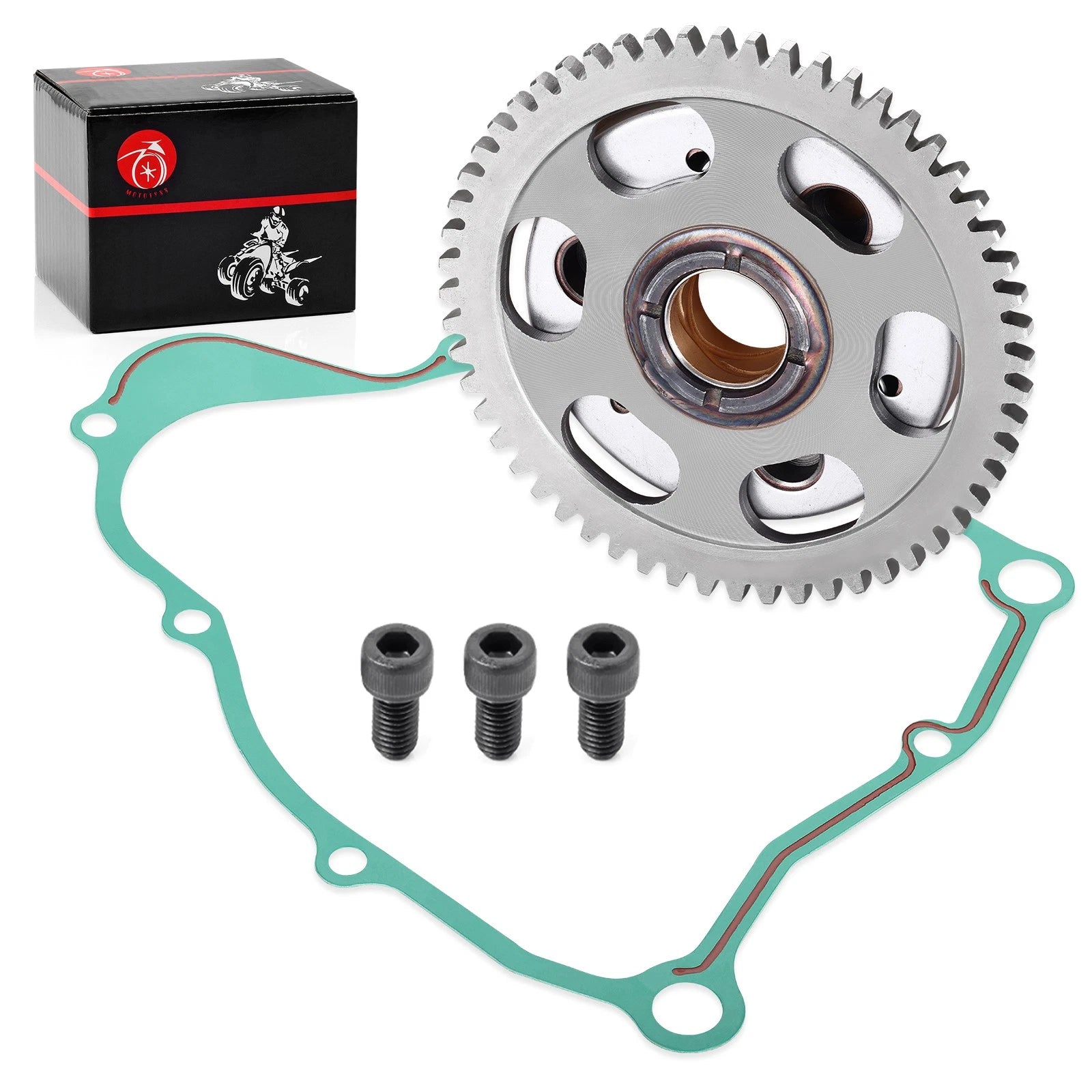 Starter Clutch Idler Gear w/Gasket for Yamaha Bear Tracker 250 (1999–2004)