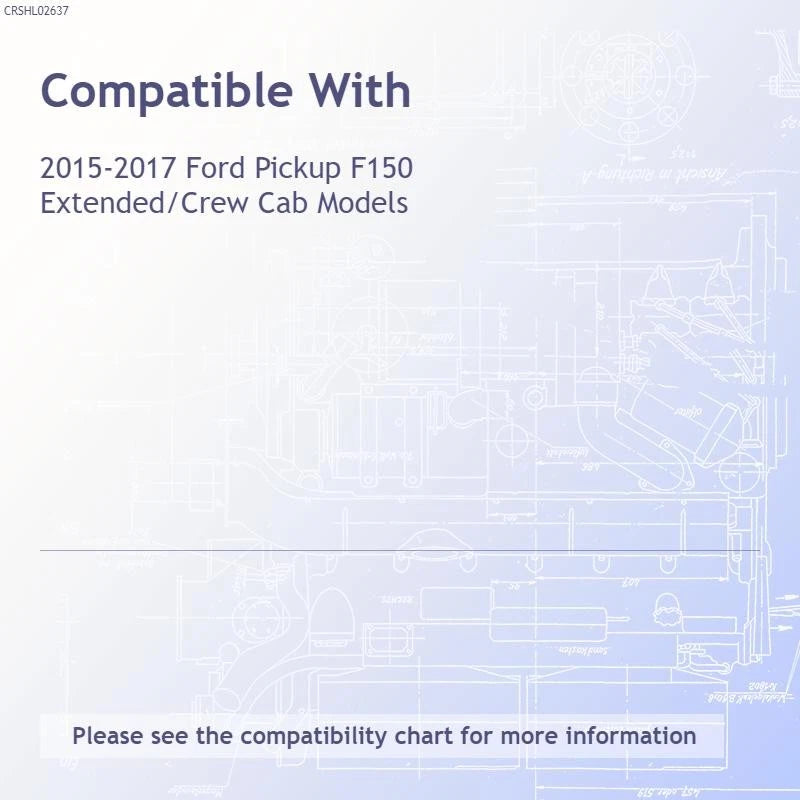 Replacement Passenger Side LED Headlight Assembly without Controller for Ford Ranger (2019–2022)