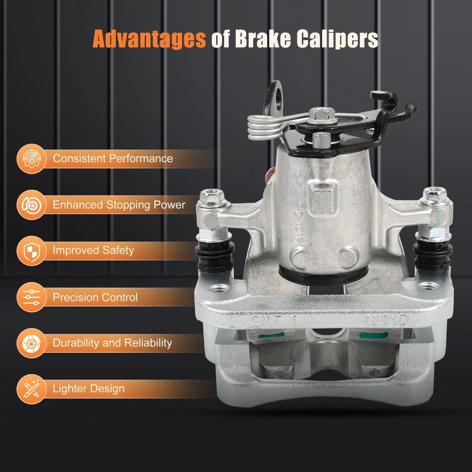 Rear Left Brake Caliper with Bracket for Buick LaCrosse Regal (2012-2016)