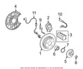 Rear Wheel Hub 2033570108 for MB A208 A209 C208 C209 R170 R171 W203 (1998–2015)