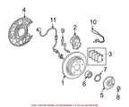 Rear Wheel Hub 2033570108 for MB A208 A209 C208 C209 R170 R171 W203 (1998–2015)