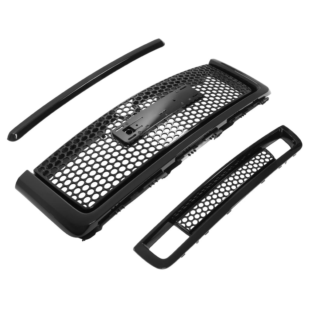 Upper Lower Grille Hood Molding Trim for GMC Sierra 1500 Denali (2007–2013)
