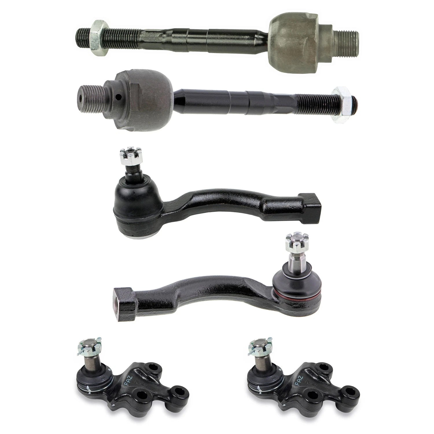 Set of 4 Inner Outer Tie Rods & Front Lower Ball Joints for Sorento (2011–2020)