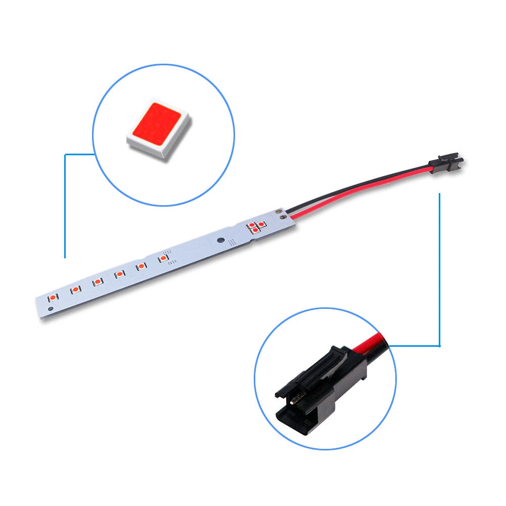 2X Red Eyebrow LED Strips for BMW E60 LCI 5 Series (2008–2010)