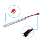 2X Red Eyebrow LED Strips for BMW E60 LCI 5 Series (2008–2010)