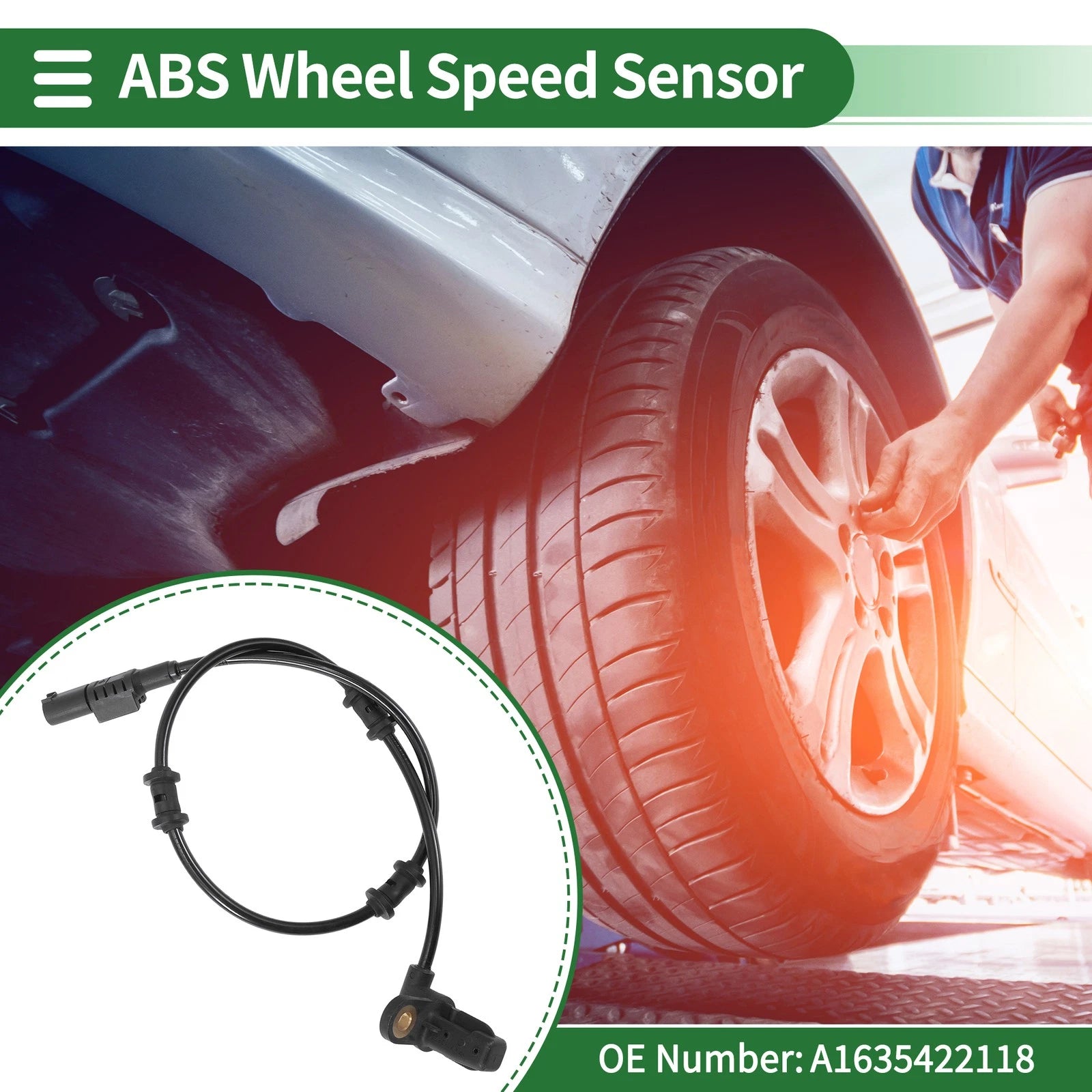 ABS Wheel Speed Sensor No.A1635422118 for Mercedes-Benz W163 (1998–2005)