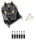 Distributor Rotor Cap & Spark Plugs Kit for Chevy Camaro GMC Pontiac (V6)