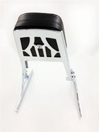 Chrome Backrest Sissy Bar with Leather Pad for Harley Softail (2000–2017)
