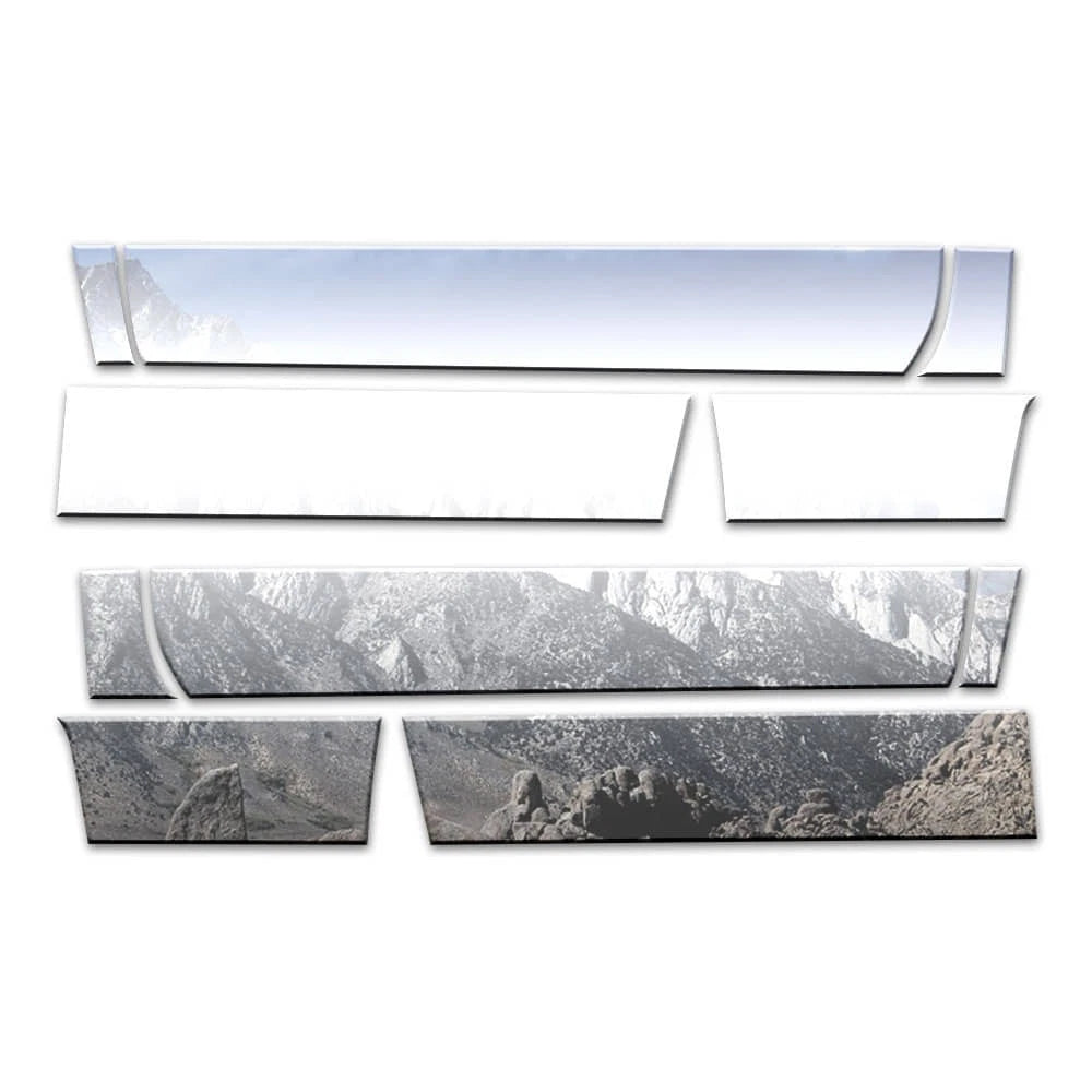 Diamond Grade 10pc 8" Rocker Panels for 2014-2018 GMC Sierra Regular Cab 8' Bed