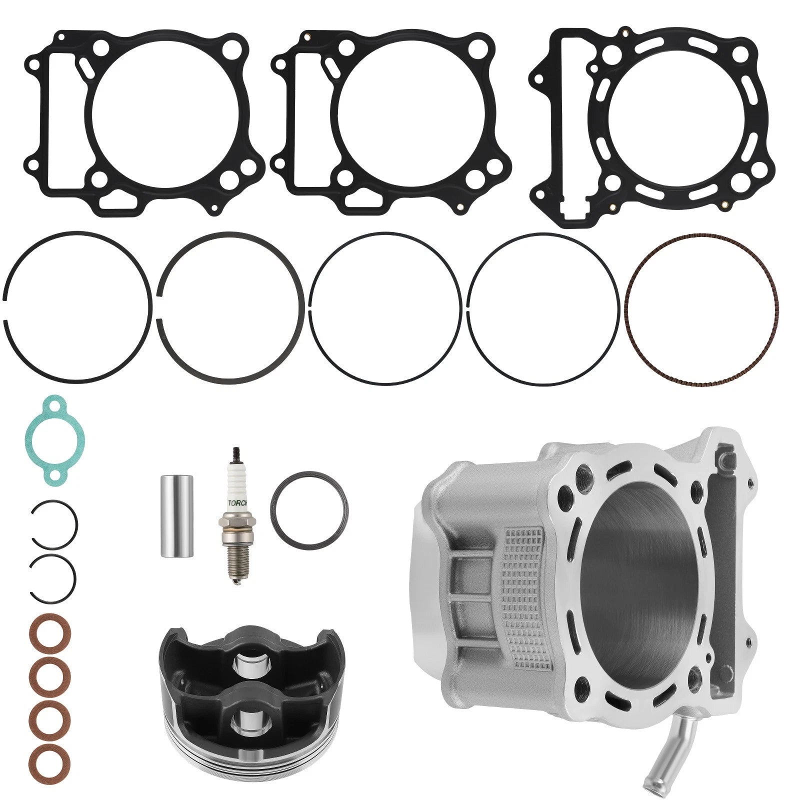 Big Bore Cylinder Piston Gasket Kit 94mm 435cc for Kawasaki KFX400 (2003–2006)