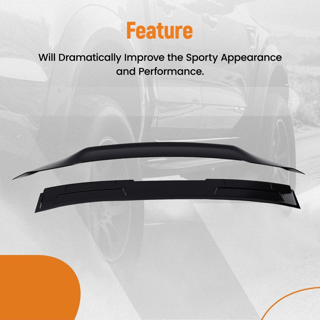 Duckbill Trunk Spoiler for Honda Accord Sedan (2018–2022) Black ABS