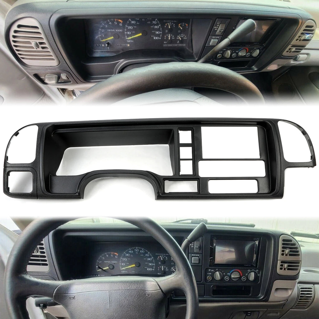 Double Din Dash Kit Panel & Wire Harness for GMC Truck SUV (1995–2002)