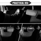 Gas Brake Footrest Pedal Pad for Toyota RAV4 (2019–2023) Aluminum Alloy Silver