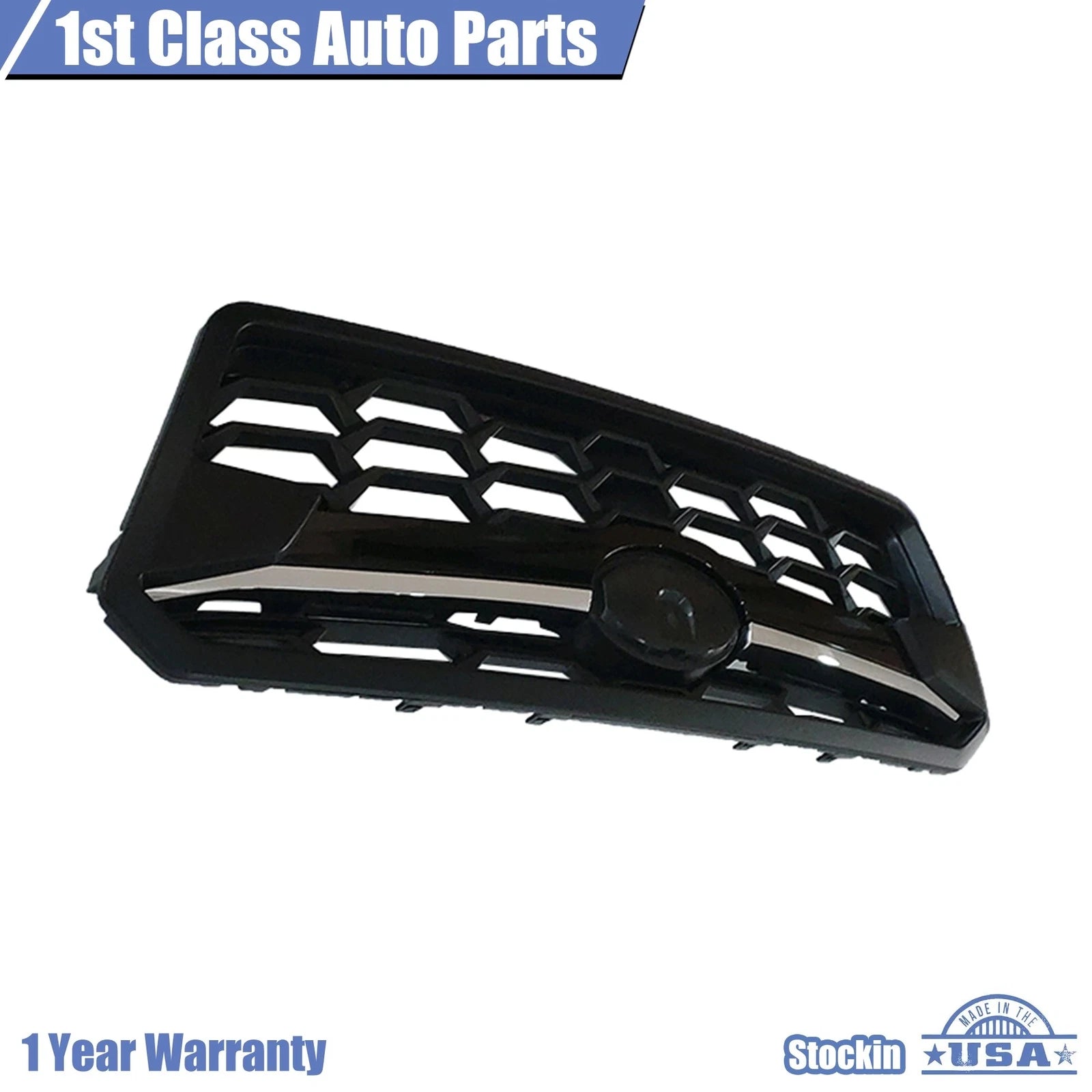 Front Bumper Upper Grille for Subaru Crosstrek (2018-2020) Black Chrome