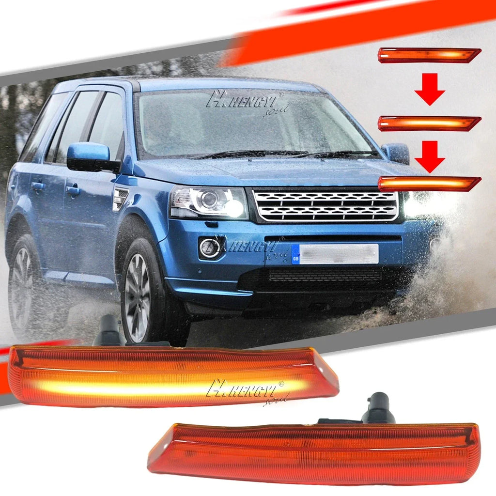 Sequential LED Side Marker Light Amber for Land Rover Freelander 2 (2006–2016)