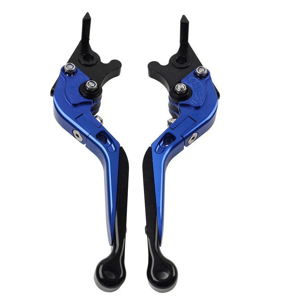 Folding Extendable Brake Clutch Levers for Yamaha XMAX 125/250/300/400 (2015–2022) - Blue