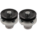 2 Spindle Assembly for John Deere 38" Deck (AM108925) w/ Pulley & Grease Zerk