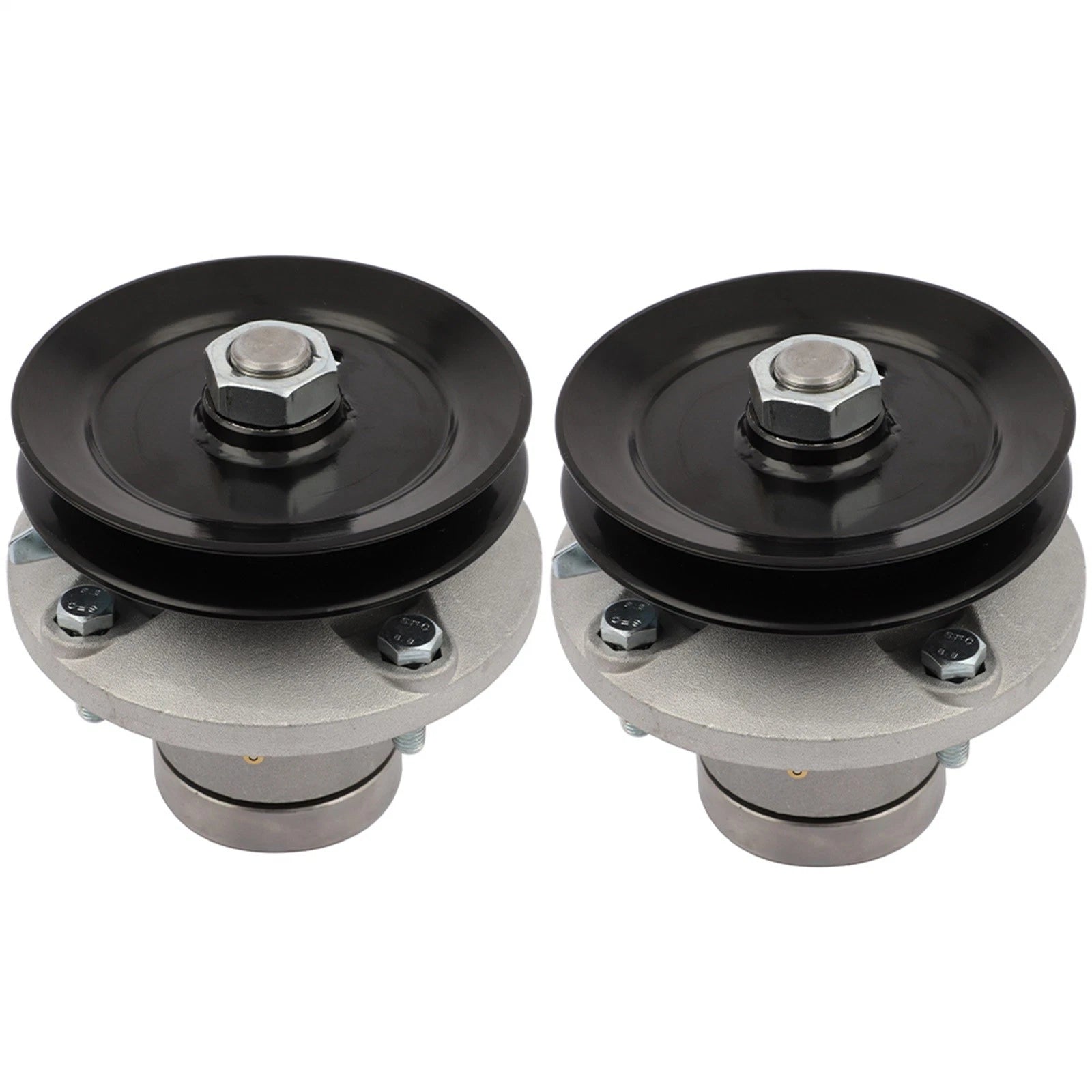 2 Spindle Assembly for John Deere 38" Deck (AM108925) w/ Pulley & Grease Zerk