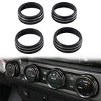 Black AC Climate Control Knob Trim for Toyota Tacoma (2016-2023)