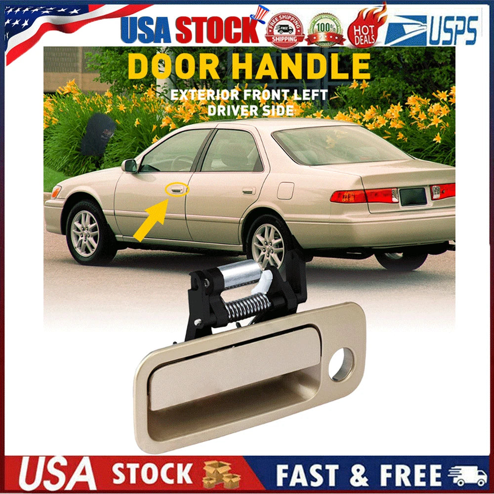 Outside Door Handle for Toyota Camry (1997–2001) - Beige, Left Side