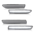4X White LED Front Rear Fender Side Marker Lights for Acura TL (2004–2008)