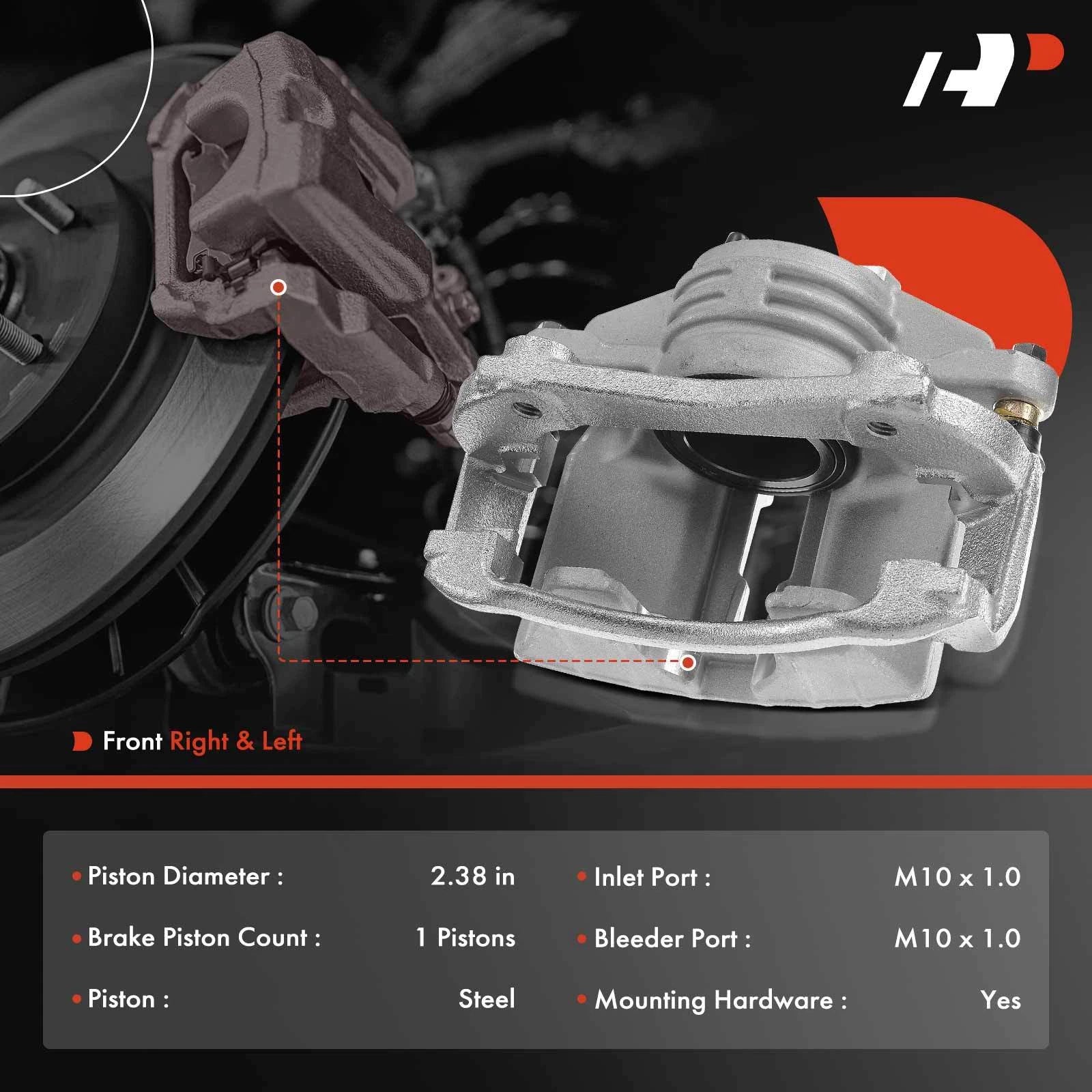 Front Brake Caliper Pair for Chevy Malibu (1997â2003)