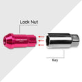 Set of 20 M12X1.25 Pink JDM Open End Aluminum Long Spline Wheel Lug Nuts
