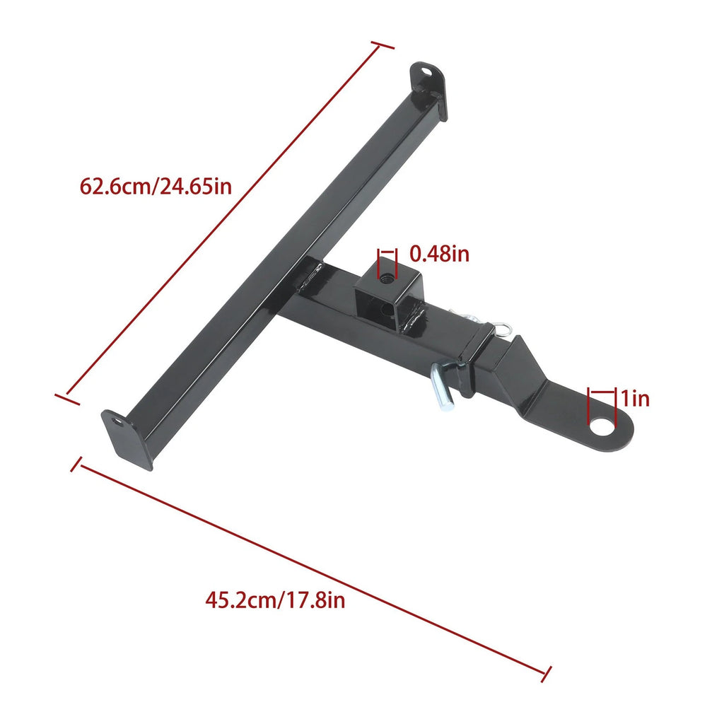 Trailer Hitch for EZGO RXV (2008–Present) Black Bumper Mount