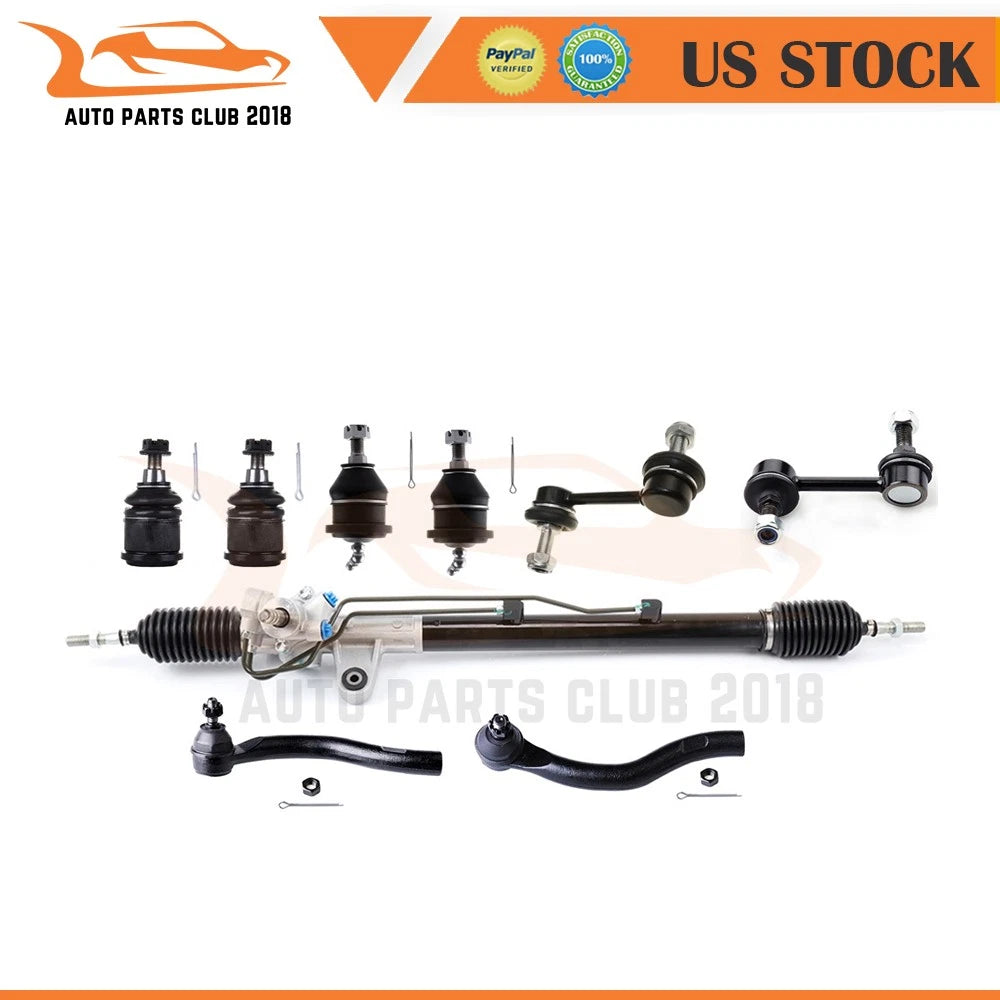 9Pc Power Steering Rack and Pinion Suspension Kit for Acura TSX (2004–2008)