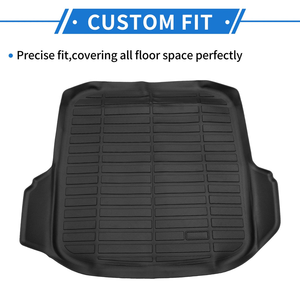 Cargo Liner Rear Trunk Mat for Volkswagen Jetta (2019–2023) TPE Long Stripe