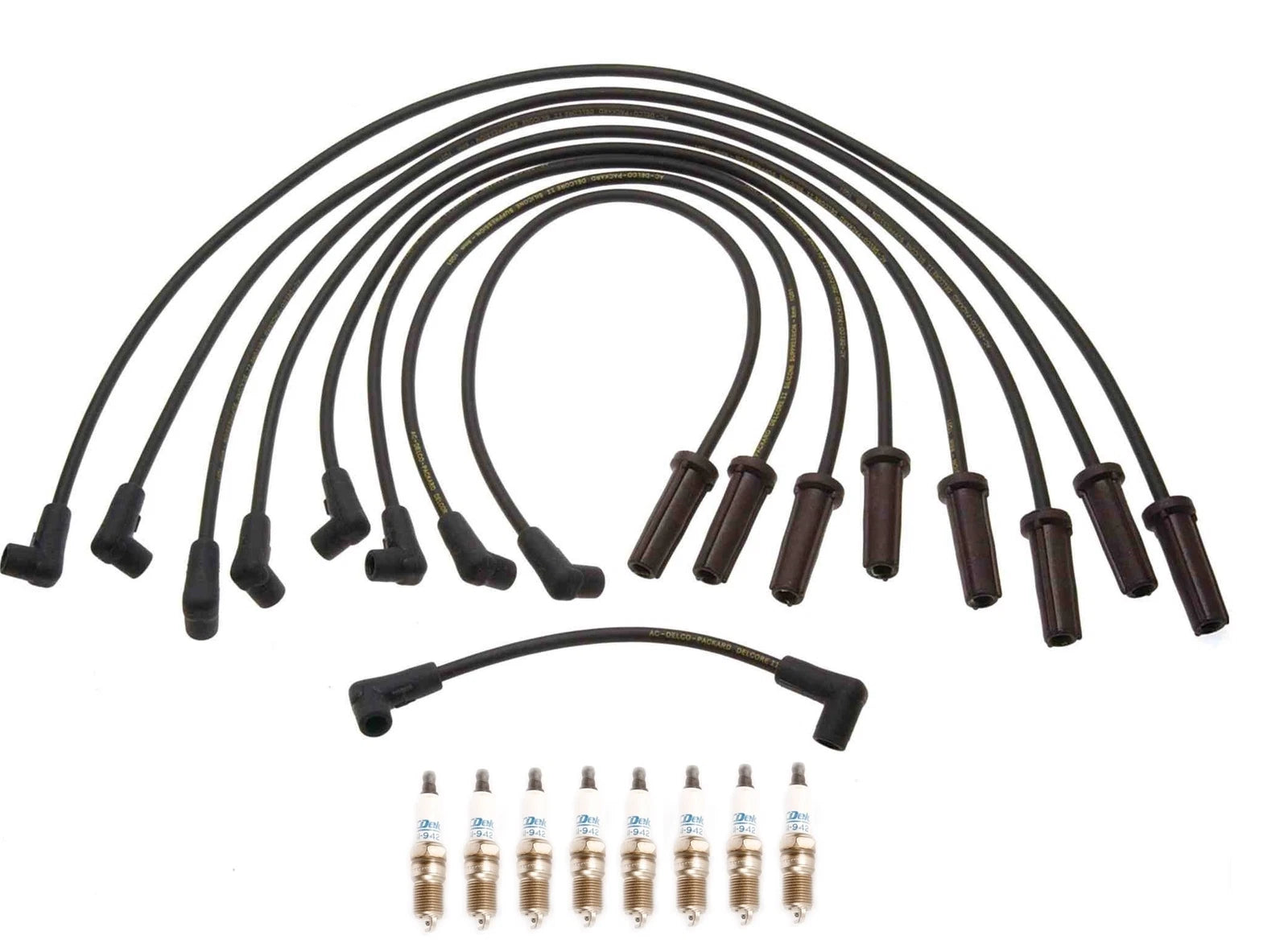 Ignition Wire Set & ACDelco Platinum .050" Spark Plugs for Chevy V8