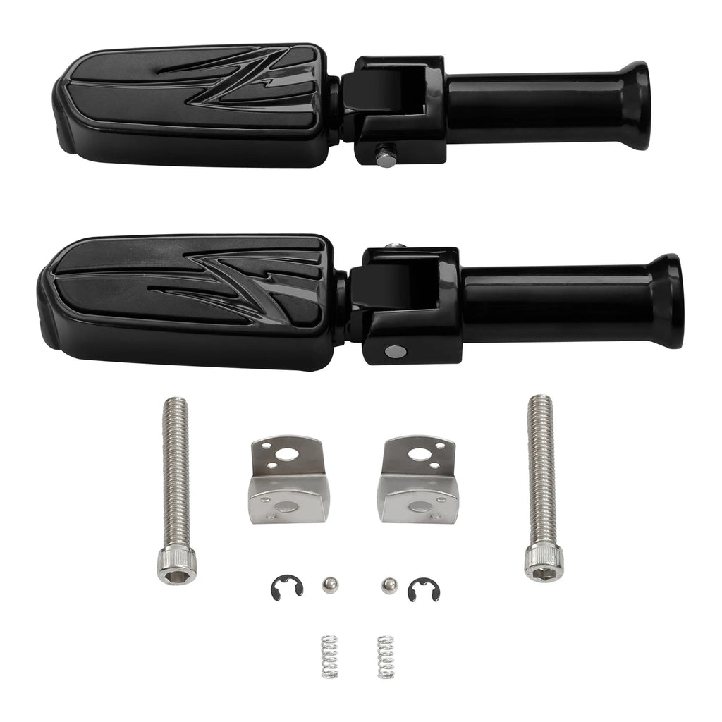 Rear Footpegs Footrest with Brackets for Harley Softail Low Rider (2018–2024)